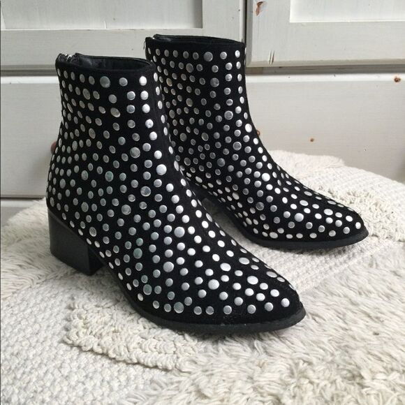 Mackin J 6.5 black studded boots, Western, Vampire - Picture 10 of 11